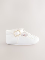 Ivory Embroidered Occasion Baby Shoes (0-24mths) - Image 2 of 5