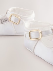 Ivory Embroidered Occasion Baby Shoes (0-24mths) - Image 4 of 5