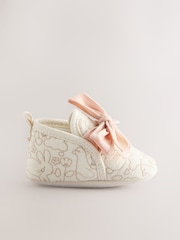 Cream Embroidery Baby Booties (0-18mths) - Image 2 of 5