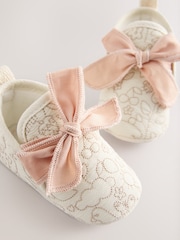 Cream Embroidery Baby Booties (0-18mths) - Image 3 of 5