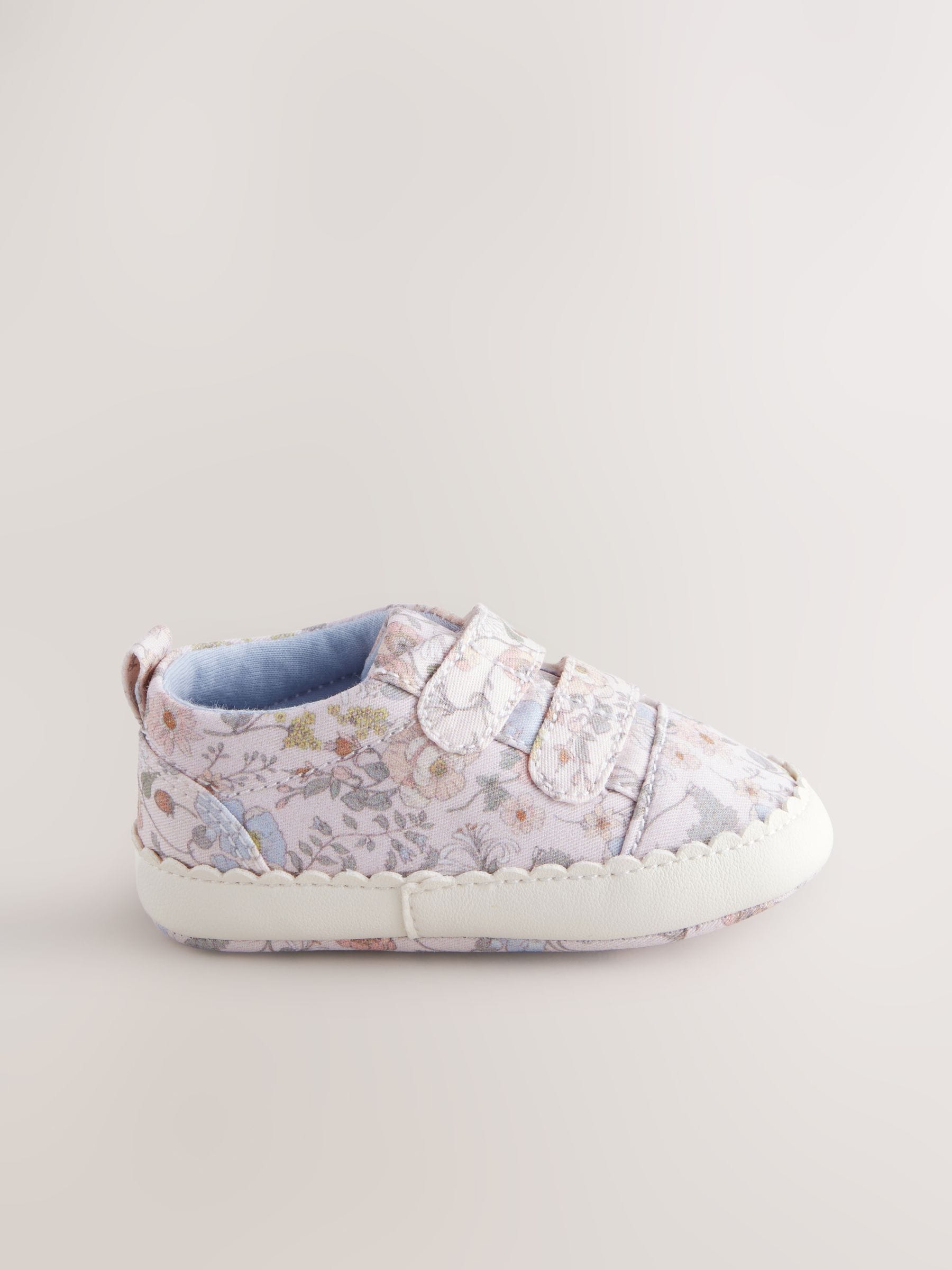 Buy Pink Floral Touch Fasten Baby Trainers (0-24mths) from Next