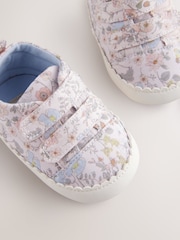 Pink Floral Touch Fasten Baby Trainers (0-24mths) - Image 3 of 5