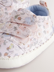 Pink Floral Touch Fasten Baby Trainers (0-24mths) - Image 4 of 5