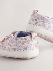 Pink Floral Touch Fasten Baby Trainers (0-24mths) - Image 5 of 5