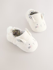 Neutral Bunny Baby Slip On Shoes (0-24mths) - Image 1 of 4