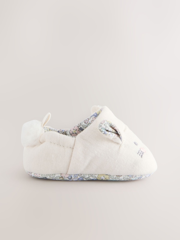 Neutral Bunny Baby Slip On Shoes (0-24mths) - Image 2 of 4