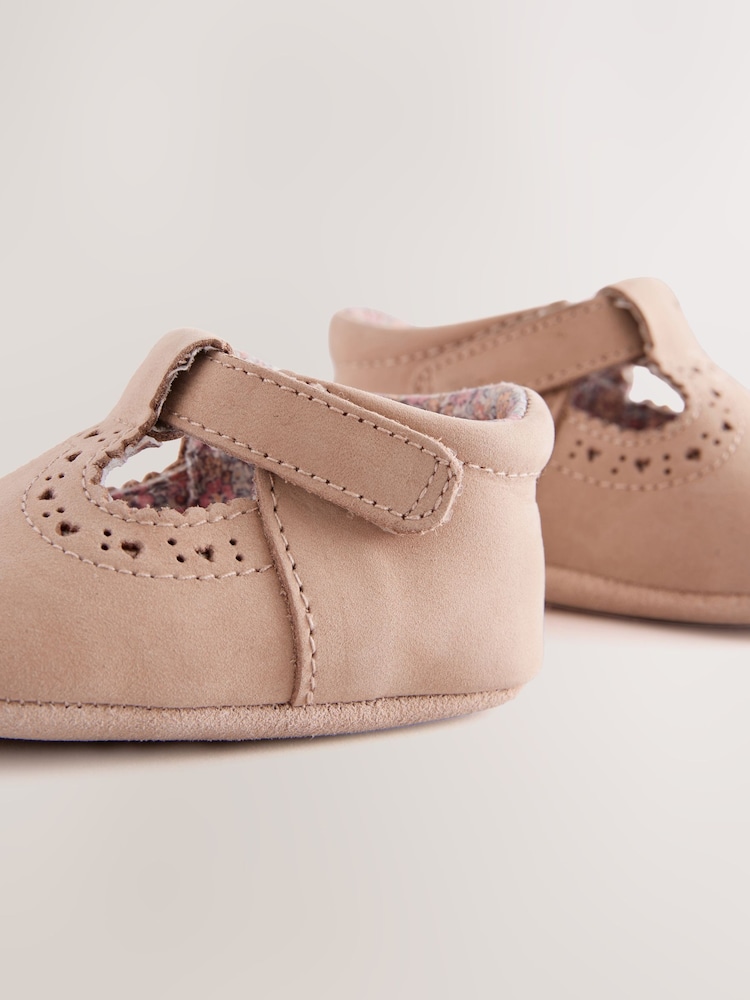 Tan Leather Baby T-Bar Shoes (0-24mths) - Image 4 of 6