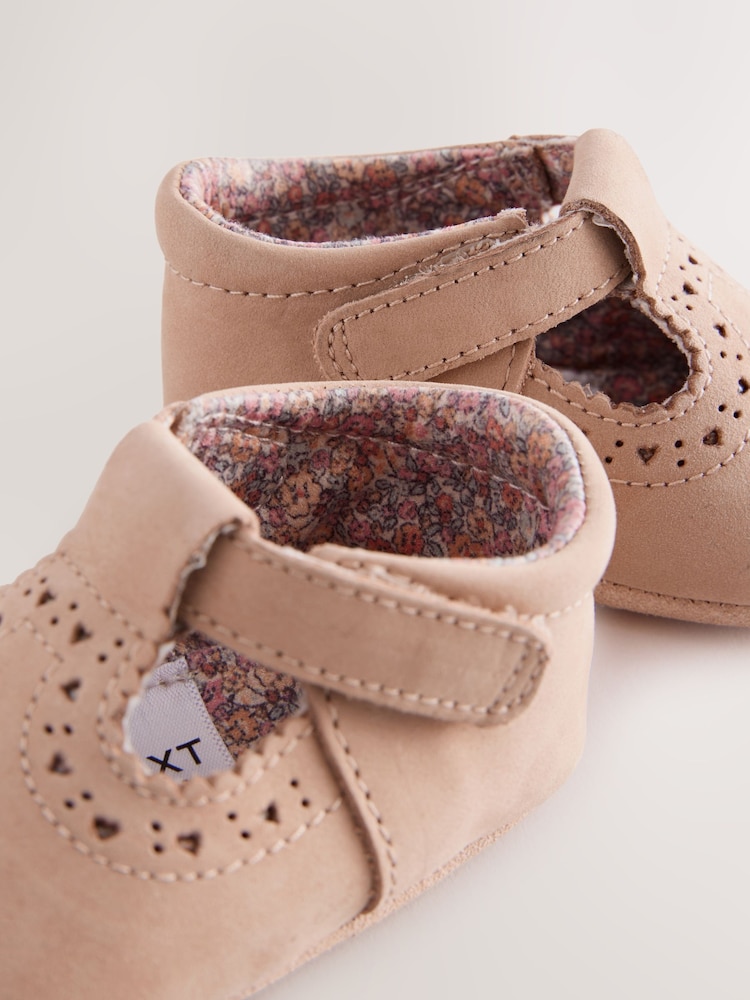 Tan Leather Baby T-Bar Shoes (0-24mths) - Image 5 of 6