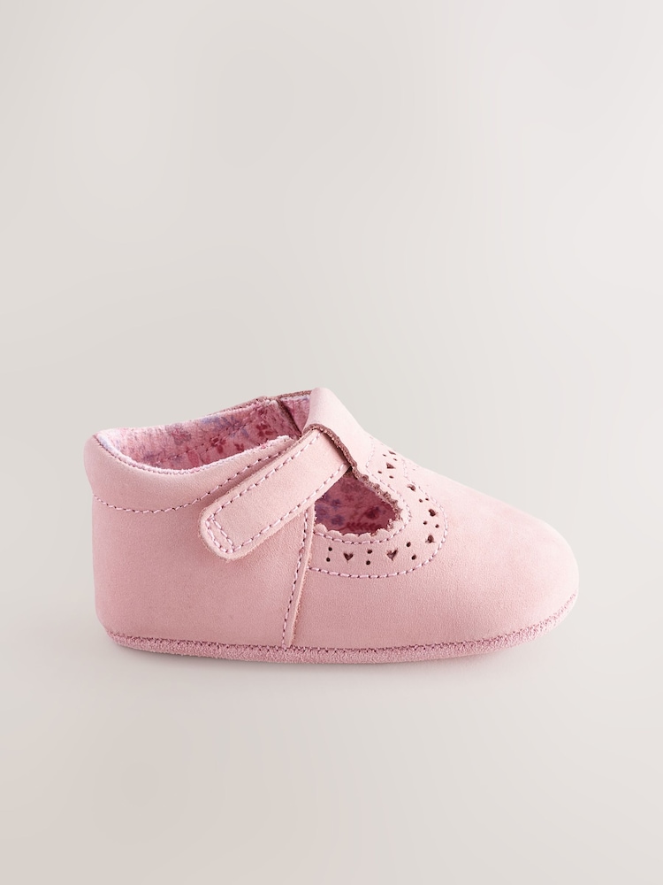 Pink - Lederschuhe mit T-Steg für Babys (0–24M.) - Bild 2 von 4 Pink - Lederschuhe mit T-Steg für Babys (0–24M.) - Bild 2 von 4