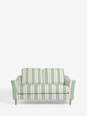 Laura Ashley Blue, Green & Cream Barwell Stripe Pearson Small 2 Seater Sofa - Image 6 of 7