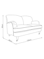 Laura Ashley Launton Natural Bartson Small 2 Seater Sofa - Image 8 of 8