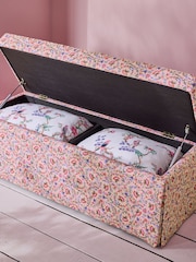Cath Kidston Feather Ditsy Coral Pink Storage Ottoman - Image 2 of 9