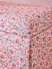 Cath Kidston Feather Ditsy Coral Pink Storage Ottoman - Image 3 of 9