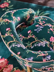 Cath Kidston Birds and Berries Bottle Green Remi Accent Chair - Image 3 of 8