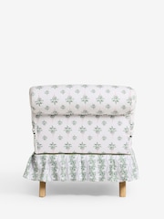 Cath Kidston Cath Crest Cream and Green Lilly Accent Chair - Image 8 of 8