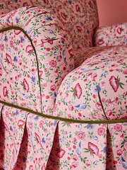 Cath Kidston Feather Ditsy Coral Pink Lilly Accent Chair - Image 2 of 8