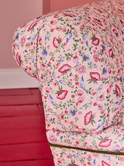 Cath Kidston Feather Ditsy Coral Pink Lilly Accent Chair - Image 3 of 8
