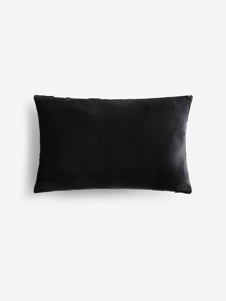 Black/White Est 2025 Wedding Slogan Cushion - Image 4 of 5