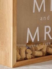 Natural Mr and Mrs Wedding Cork Saver Keepsake Frame - Image 4 of 9