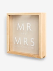 Natural Mr and Mrs Wedding Cork Saver Keepsake Frame - Image 6 of 9