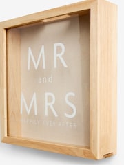 Natural Mr and Mrs Wedding Cork Saver Keepsake Frame - Image 8 of 9