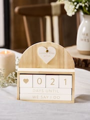 Cream Country Wedding Countdown Calendar - Image 1 of 1