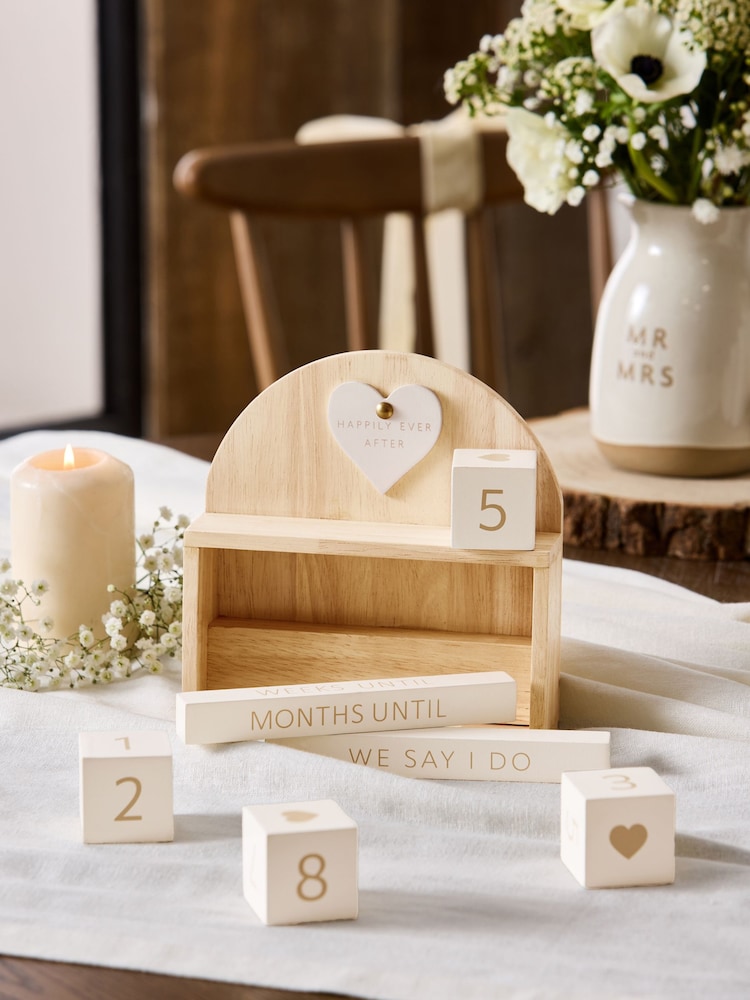 Cream Country Wedding Countdown Calendar - Image 2 of 6