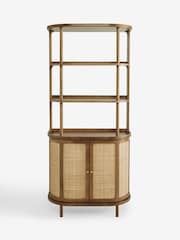 Clarke and Clarke Cane and Mango Wood Aspley Shelving Unit - Image 5 of 8