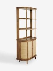 Clarke and Clarke Cane and Mango Wood Aspley Shelving Unit - Image 7 of 8
