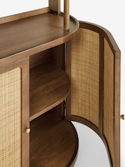 Clarke and Clarke Cane and Mango Wood Aspley Shelving Unit - Image 8 of 8