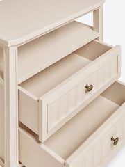 Nina Campbell Putty Willis 2 Drawer Wide Bedside Table - Image 3 of 3