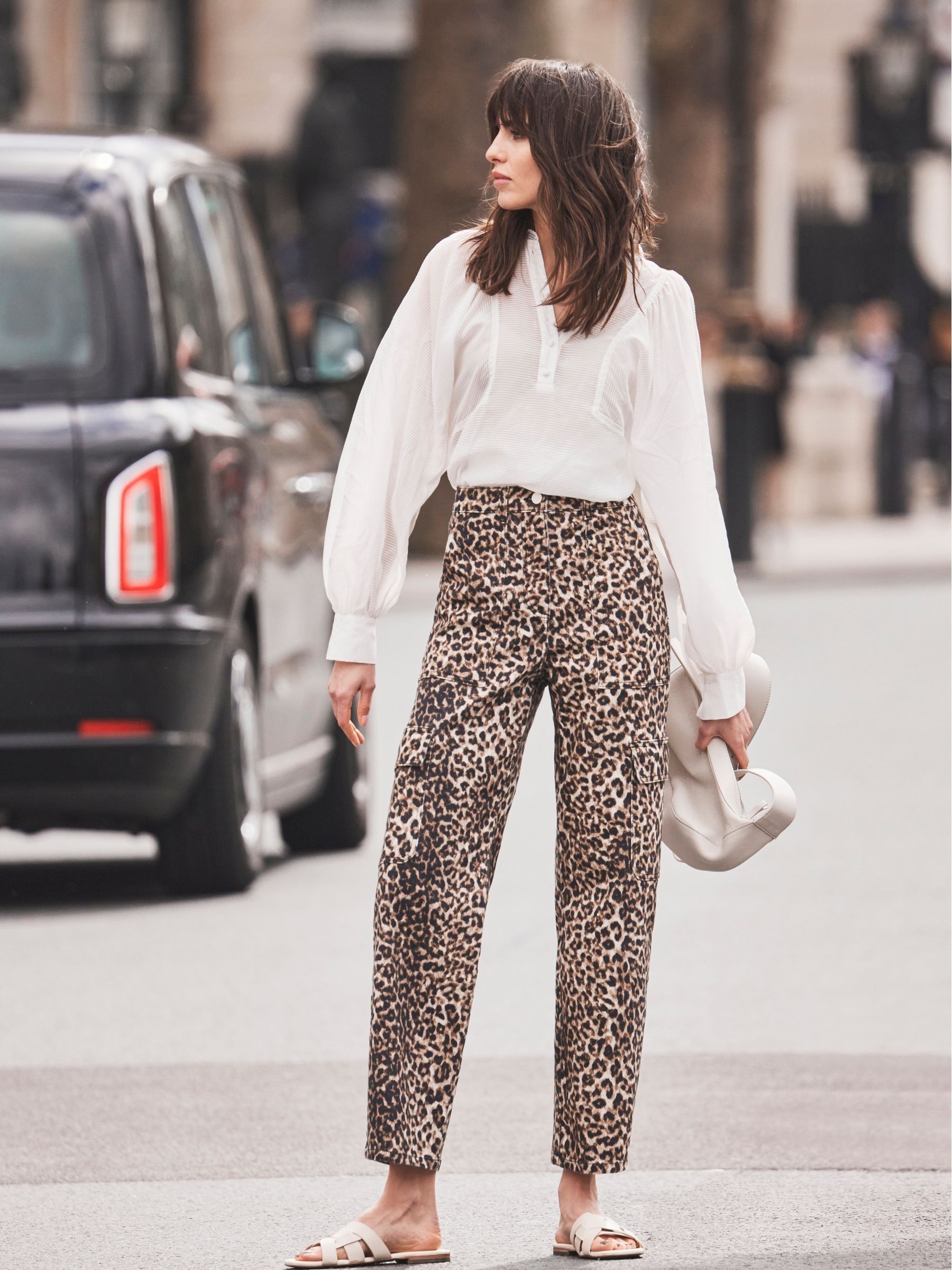 Buy Mint Velvet Brown Leopard Print Straight Cargo Jeans from Next USA