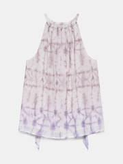 Mint Velvet Lilac Purple Ombre Tie Dye Top - Image 4 of 4