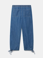 Mint Velvet Blue 100% Cotton Wash Parachute Jeans - Image 4 of 4