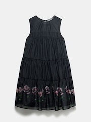 Mint Velvet Black Floral Print Mini Dress - Image 3 of 4
