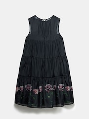 Mint Velvet Black Floral Print Mini Dress - Image 4 of 4