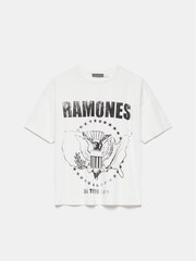 Mint Velvet White Ramones Graphic T-Shirt - Image 3 of 4