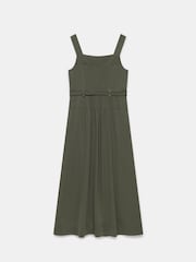 Mint Velvet Green Pinafore Midi Dress - Image 4 of 4