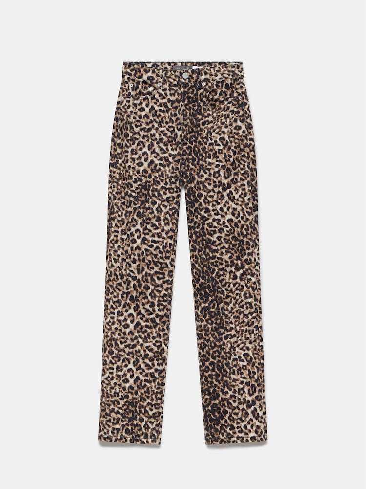 Buy Mint Velvet Brown Leopard Print Slim Jeans from the Next UK