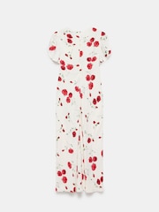 Mint Velvet Red Floral Midi Dress - Image 4 of 4