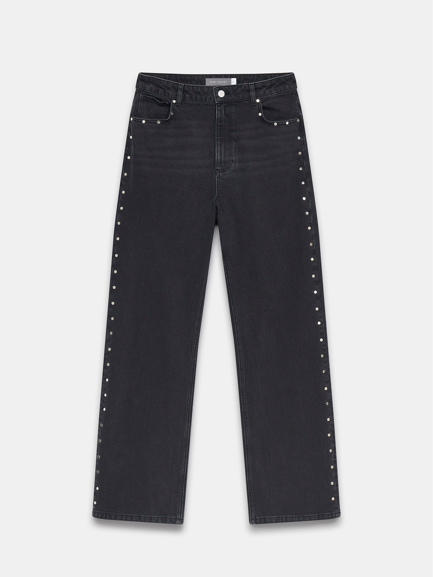 【EEUN】Slash Edge Jeans Cropped jeans with frayed edges