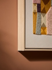 MADE.COM Multi Tonal Alonzo Embroidered Wall Art - Image 3 of 4