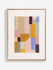 MADE.COM Multi Tonal Alonzo Embroidered Wall Art - Image 4 of 4