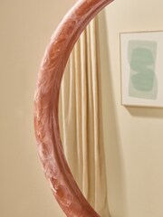 MADE.COM Coral Red Nina Resin Mirror - Image 2 of 4