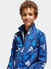 adidas Blue All Over Print Tracksuit - Image 3 of 7