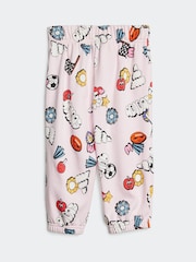 adidas Pink Essentials Infant Fun All-Over Print Tracksuit - Image 10 of 13