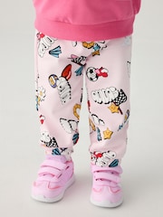 adidas Pink Essentials Infant Fun All-Over Print Tracksuit - Image 4 of 13