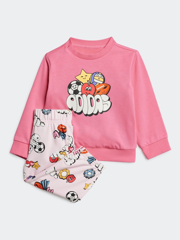 adidas Essentials Bébé Fun All-Over Imprimé Survêtement - Image 7 of 13