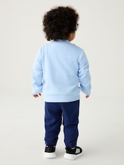 adidas Blue Infant Essentials Sweatshirt and Joggers Set - Image 3 of 12