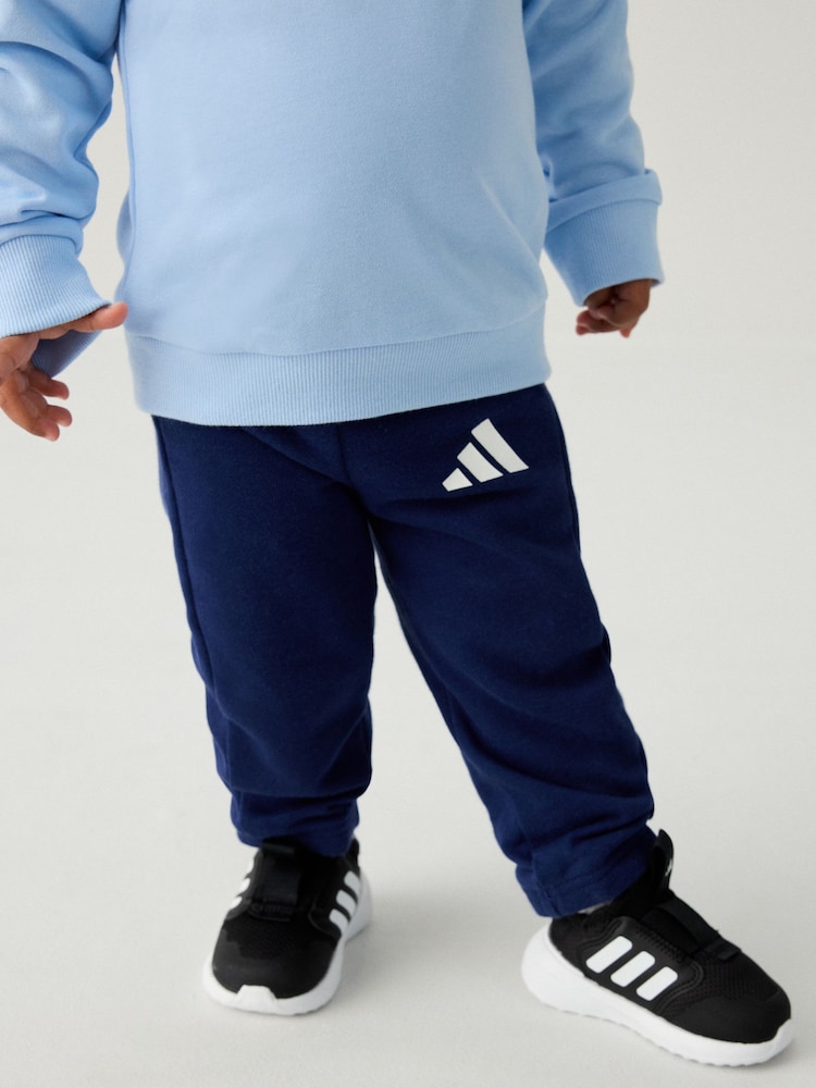 adidas Blue Infant Essentials Sweatshirt and Joggers Set - Image 4 of 12